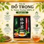 Trà lá Đỗ Trọng Yuwa Tochu Tea 100g 2gx50 túi lọc - Hỗ trợ giảm cholesterol, giảm lão hoá