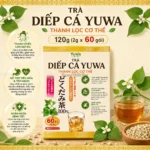 Trà diếp cá Yuwa thanh lọc cơ thể, giúp da mịn màng gói 60 túi lọc