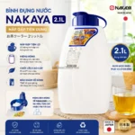 Bình đựng nước Nakaya 2.1L - nắp gập - Chất lượng Nhật Bản