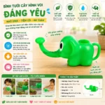 Bình tưới cây Nakaya hình voi 1L - Hàng nhập nội địa Nhật Bản