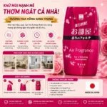 Hộp thơm phòng Kokubo 200g - hoa hồng - Chất lượng Nhật Bản
