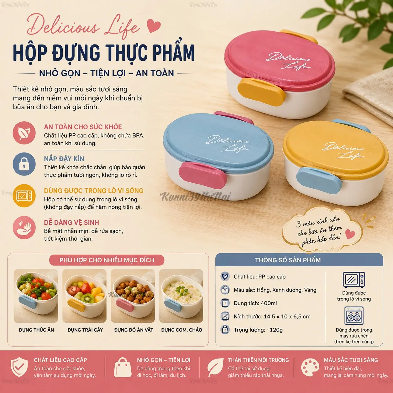 4965534184410-premium.webp Hộp cơm Yamada Picket 260ml - Hàng nhập nội địa Nhật Bản - Ảnh 1