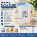 Bình đựng nước Yamada nắp bật 1.8L - Hàng nhập nội địa Nhật Bản