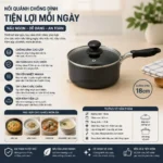 Nồi cầm tay Iris Ohyama DIS-P18 18cm - Chất lượng Nhật Bản