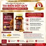 Viên uống hỗ trợ điều trị tai biến đột quỵ Orihiro Natto Kinase 2000FU 60 viên