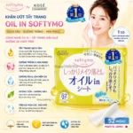 Khăn ướt tẩy trang dưỡng trắng da OIL IN SOFTYMO (gói 52 miếng)