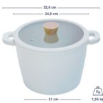 Nồi nhôm đúc thành cao đáy từ nguyên khối Elegant Kaiyo, 24cm