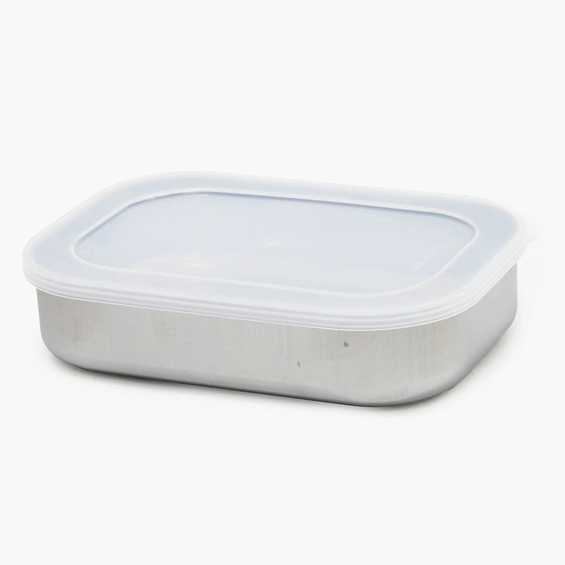 4513454100326-1787224296772.jpg Hộp inox đựng thực phẩm có nắp dáng chữ nhật Echo 15x10cm - Ảnh 1