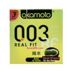 Bao cao su Okamoto 0.03 Real Fit hộp 3 cái
