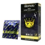 Bao cao su Okamoto Crown'10s siêu mỏng và mềm mại hộp 10 chiếc