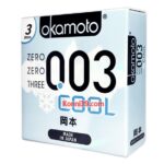 Bao cao su Okamoto Cool 0.03 Cool làm lạnh siêu mỏng 3 cái
