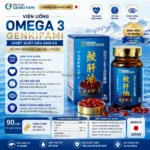 Viên uống Omega 3 Genkifami chiết xuất dầu gan cá hộp 90 viên