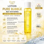 Nước hoa hồng Lotion Cure Pure Bubble Bọt Khí Nano Cấp Ẩm Sâu 190mL