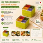 Hộp đựng cơm bento, đồ ăn dã ngoại (cỡ nhỏ) - Chất lượng Nhật Bản