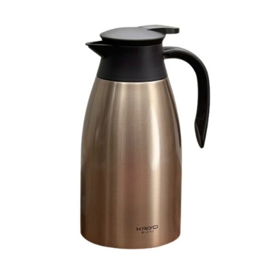 8936212086582-1781442188248.jpg Phích giữ nhiệt 2 lớp inox Kaiyo màu ngọc trai vàng, dung tích 2L - Ảnh 1