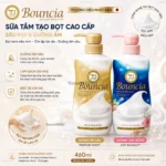 Sữa tắm tạo bọt cao cấp Bouncia siêu mịn & dưỡng ẩm 460ml