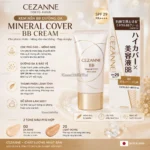 Kem nền BB Cezanne Mineral Cover SPF 29 PA++++ tuýp 30g (00 - Da sáng)