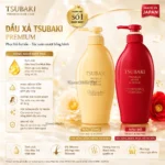 Dầu xả Tsubaki Premium giúp tóc bóng mượt, phục hồi hư tổn 450ml màu đỏ