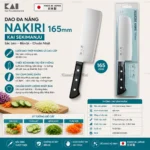 Dao đa năng đầu bằng KAI Sekimanju Nakiri dài 165mm