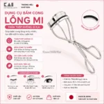 Dụng Cụ Bấm Cong Lông Mi Thân Thép Không Gỉ Kai