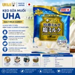 Kẹo UHA truyền thống sữa muối Nội Địa Nhật Bản 67g