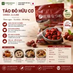 Táo đỏ Nhật Kobe Bussan sấy khô chính hãng 500g