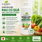 Chai dung dịch rửa rau củ quả 100% chiết xuất tự nhiên EcoSabao