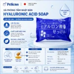 Xà Phòng Tắm Nhật Bản Cấp Ẩm Sâu Pelican Hyaluronic Acid Soap 75g