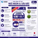Viên uống hỗ trợ ngủ ngon Kobayashi Pharmaceutical 30 ngày gói 30 viên