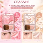Phấn má pha màu highlight Cezanne Blend Color Cheek (2 màu)
