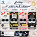 Set 2 nước hoa ô tô Sawaday Kobayashi (6ml x 2)
