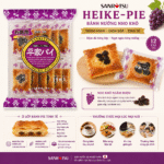 Bánh Nướng Nho Khô Sanritsu Heike-Pie 144g (12 cái) - Hàng Nhật nội địa