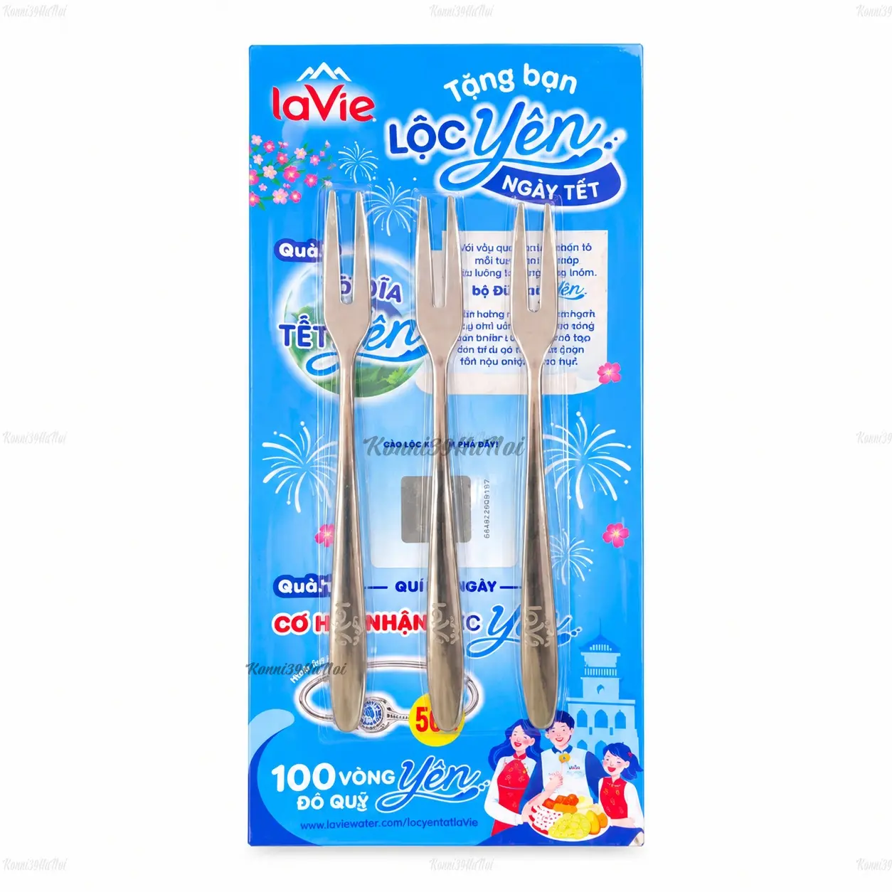 Set-3dia-lavie Quà tặng - Set 3 dĩa inox mini ăn hoa quả Lavie - Ảnh 1